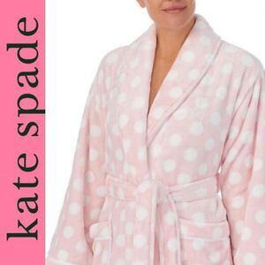 Kate Spade New York Polka Dot L/S Short Robe